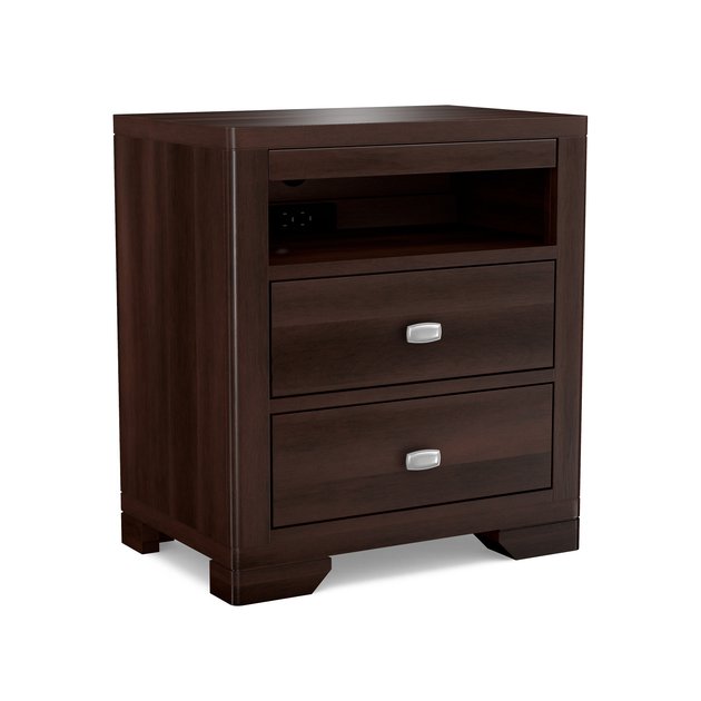 Symmetry Drw Night Stand W Pullout Shelf Durham Furniture